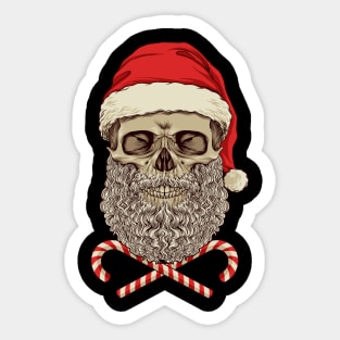 skull santa Sticker